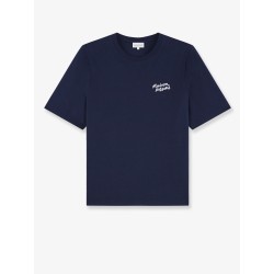 Cotton T-shirt with lettering logo