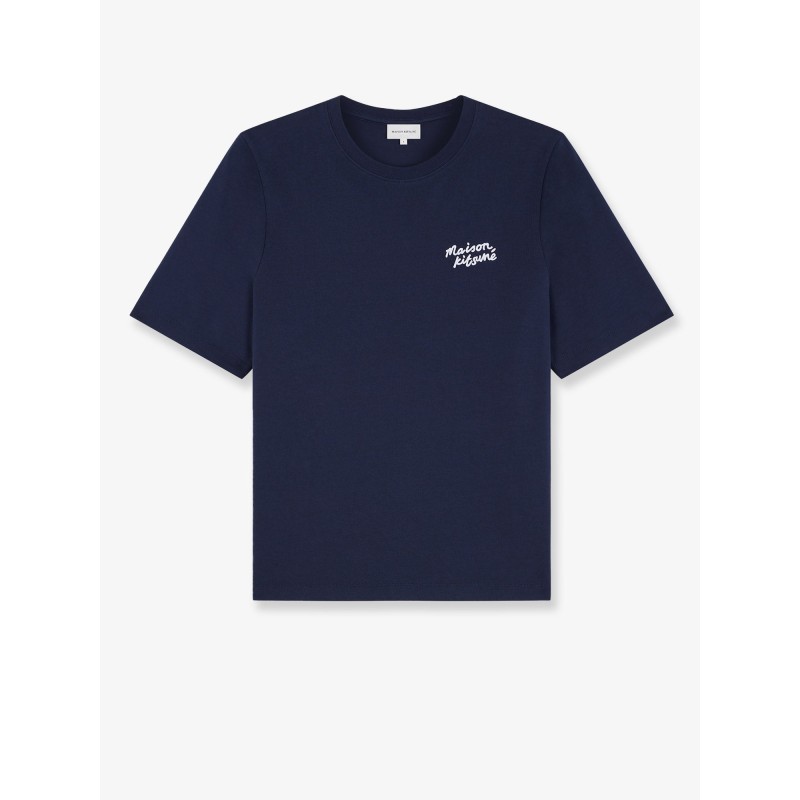Cotton T-shirt with lettering logo