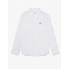 Cotton shirt with iconic logo patch