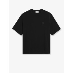 Cotton T-shirt with iconic logo patch
