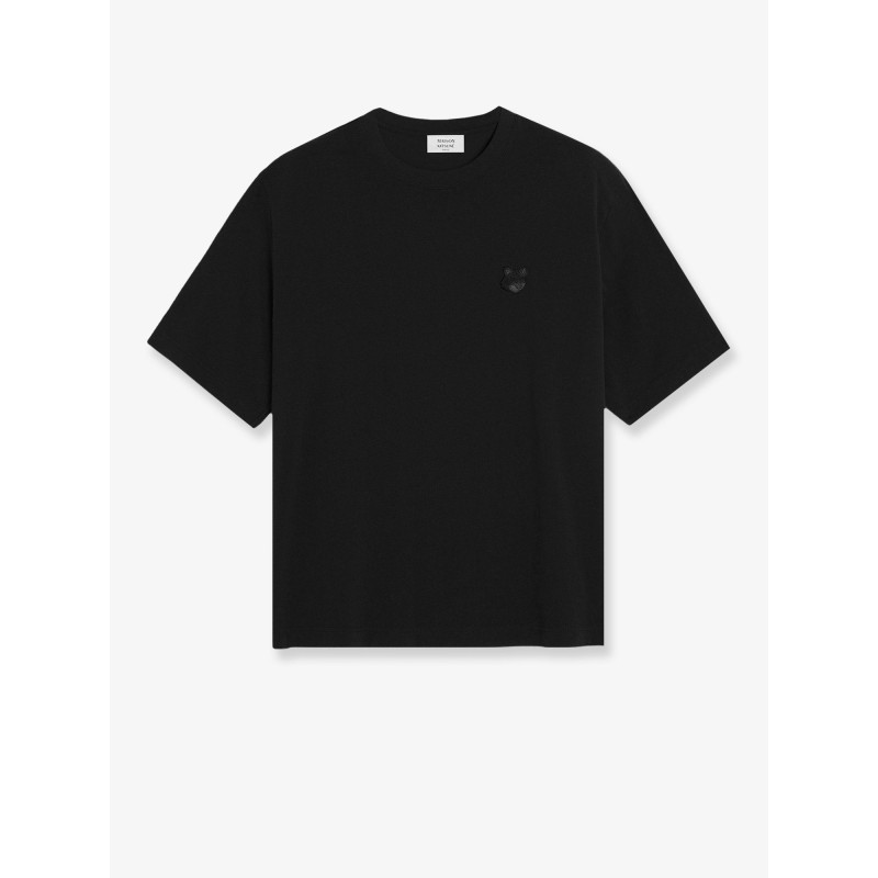 Cotton T-shirt with iconic logo patch