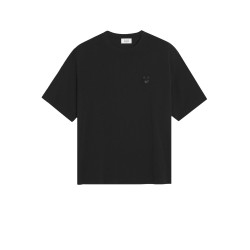 Cotton T-shirt with iconic logo patch