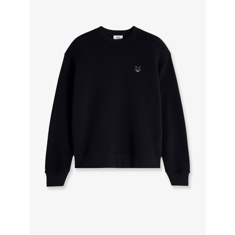 Cotton sweatshirt with Bold Fox Head patch