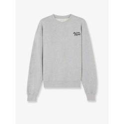 Cotton sweatshirt with lettering logo
