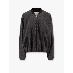 Modal jacket with all-over rhinestones