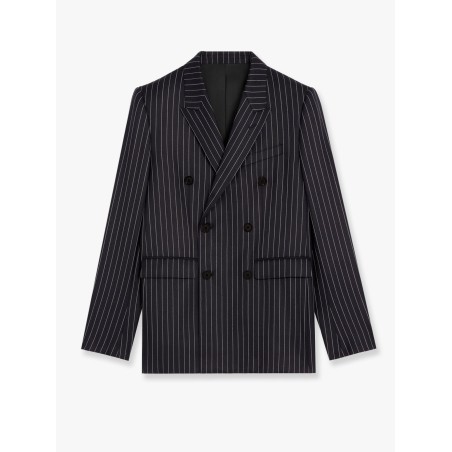 Camden wool blazer with pinstripe motif