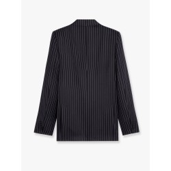 Camden wool blazer with pinstripe motif