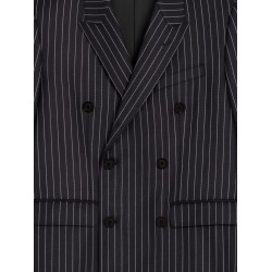 Camden wool blazer with pinstripe motif