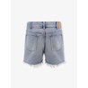 Mid-rise skate shorts with Triomphe embroidery and raw hems