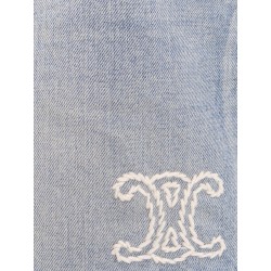 Mid-rise skate shorts with Triomphe embroidery and raw hems