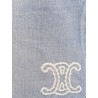 Mid-rise skate shorts with Triomphe embroidery and raw hems