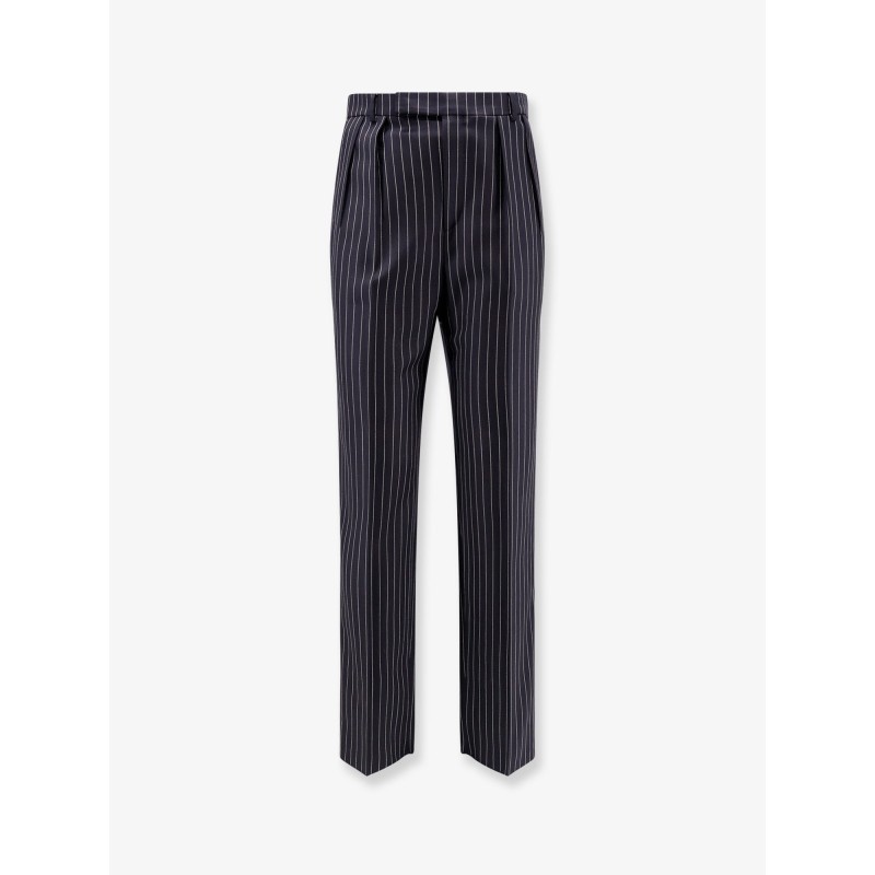 Keith wool trousers with pinstripe motif