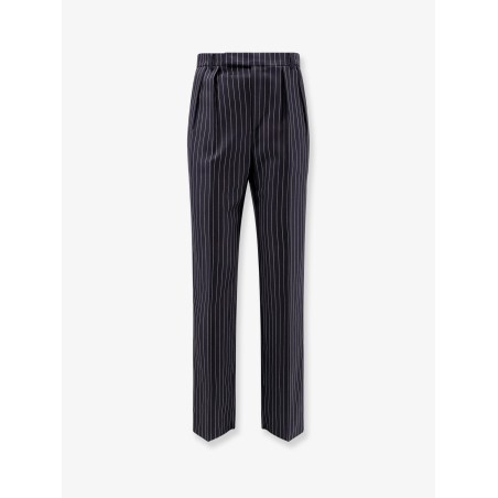 Keith wool trousers with pinstripe motif