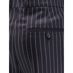Keith wool trousers with pinstripe motif