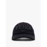 Wool blend baseball hat with logo embroidery