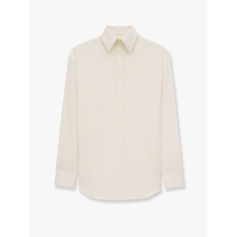 Certified cotton shirt with Monogram embroidery