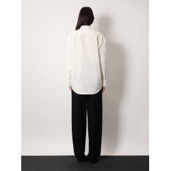 Certified cotton shirt with Monogram embroidery