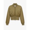 Cropped nylon jacket with padding