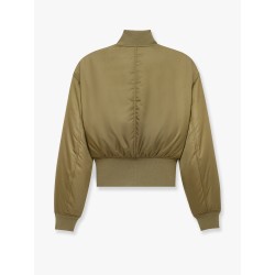 Cropped nylon jacket with padding