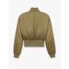 Cropped nylon jacket with padding