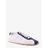 Plume leather and suede sneakers with used effect