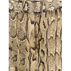 Sheraz viscose and cotton skirt with reptile print