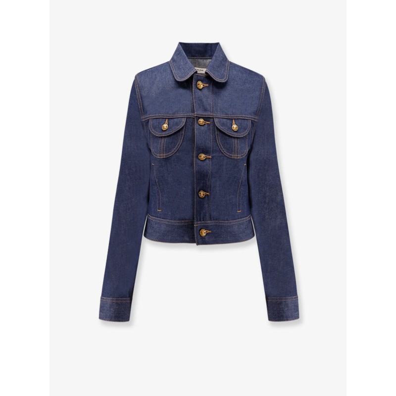 Jeans jacket with Triomphe buttons