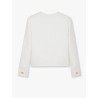 Embroidered cotton blazer with padding