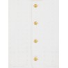 Embroidered cotton blazer with padding