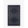 Foutas J N cotton beach towel with Logo print