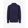 Wool and cashmere sweater with logoed label