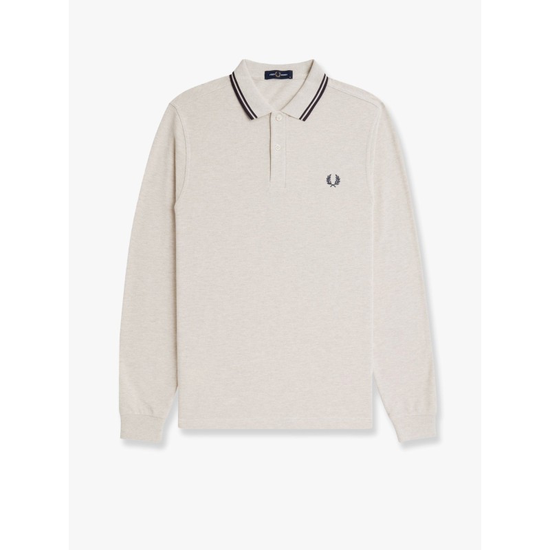 Piquet cotton polo shirt with logo