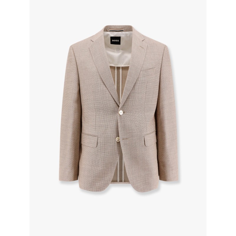 Lined wool blend blazer