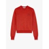 Wool melange sweater with foxy patch on the front