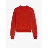 Wool melange sweater with foxy patch on the front