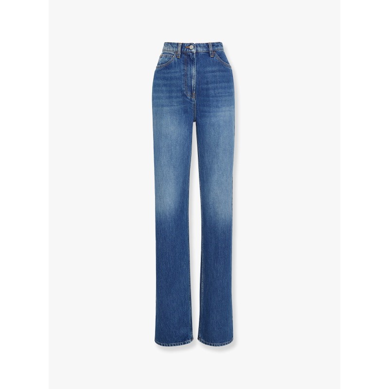 Five pockets jeans with logo tag