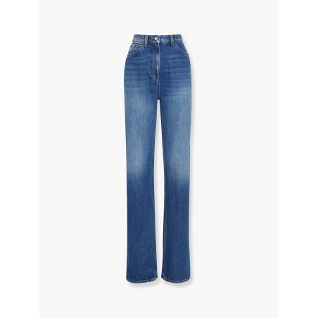 Five pockets jeans with logo tag