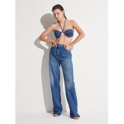 Five pockets jeans with logo tag