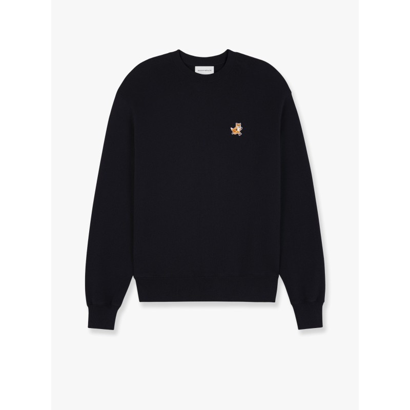 Cotton sweatshirt with speedy fox patch