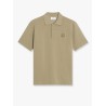 Cotton polo shirt with iconic logo patch