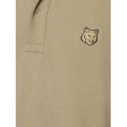 Cotton polo shirt with iconic logo patch
