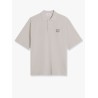 Cotton polo shirt with bold fox head patch