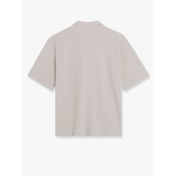 Cotton polo shirt with bold fox head patch