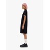 Stretch cotton polo dress with contrasting profiles