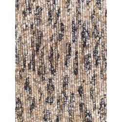 Long dress with all-over sequins