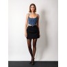 Responsible  wool mini skirt with medusa detail
