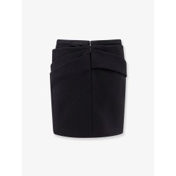 Responsible  wool mini skirt with medusa detail