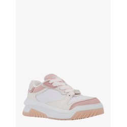 Leather sneakers with greca detail