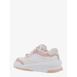 Leather sneakers with greca detail