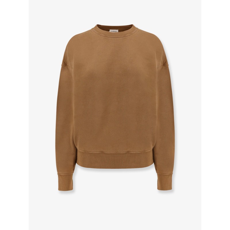 Certified cotton sweatshirt with logoed label